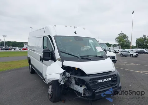 2024 Ram Promaster 2500 Tradesman High Roof 159 Wb W/Pass Seat from USA, damaged, VIN 3C6LRVDGXRE106300